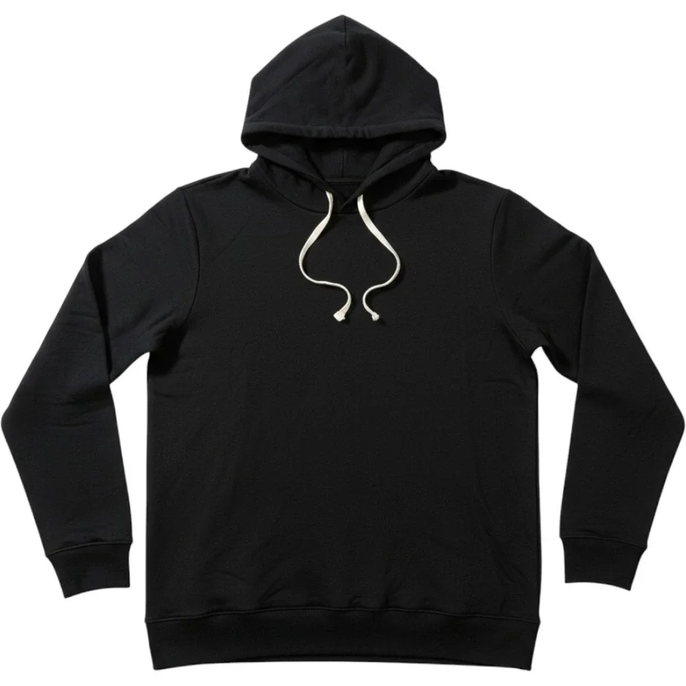 Travis Mathew Mens XL Black Coastal Cloud Fleece Hoodie Drawstring Sweatshirt